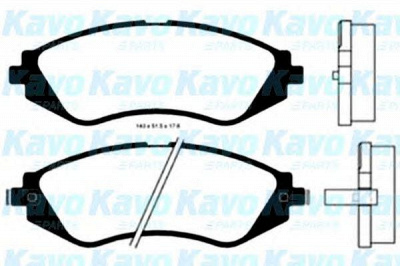 KAVO PARTS bp1003 -  Комплект тормозных колодок, дисковый тормоз
